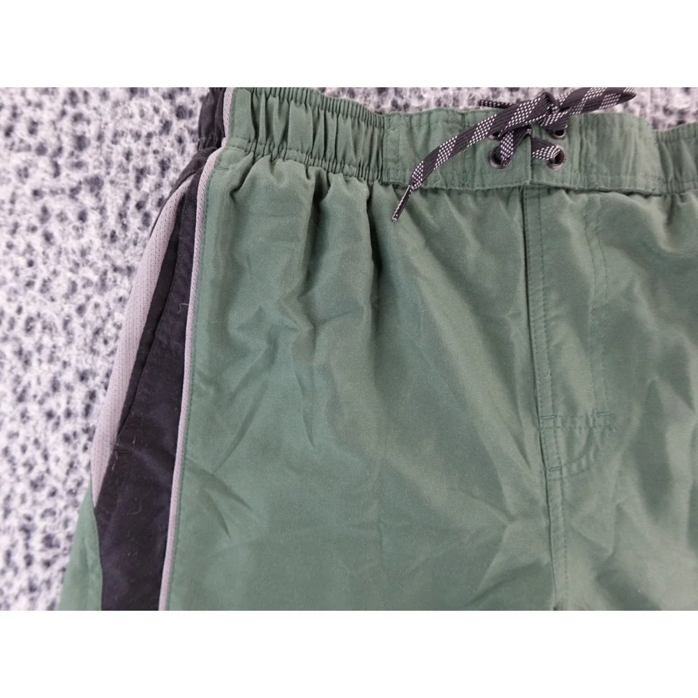 Nike Mens Athletic Shorts Green Black Grey Mesh Lined Drawstring Size‎ Small